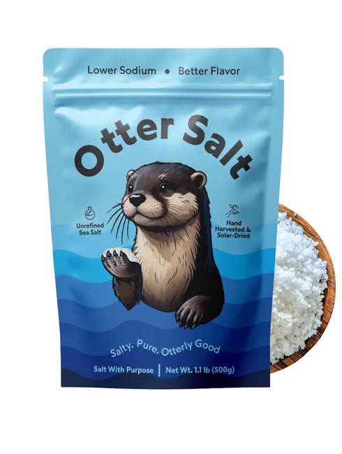Otter Salt Hand-Harvested Coarse Sea Salt | Finishing & Cooking Salt | Mineral-Rich, Naturally
