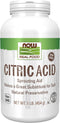 NOW Foods, Citric Acid, Sprouting Aid, Great Substitute for Salt, Preservative Found