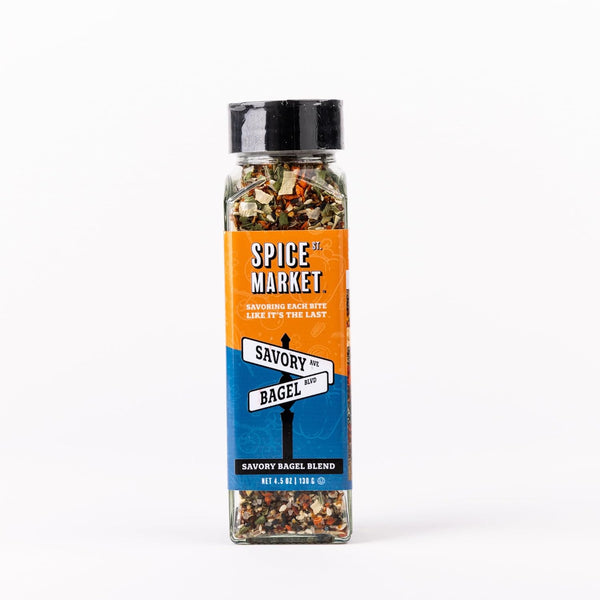 Spice St. Market - Savory Bagel Blend All-Purpose Seasoning with Sesame Seeds, Onion, Garlic, and