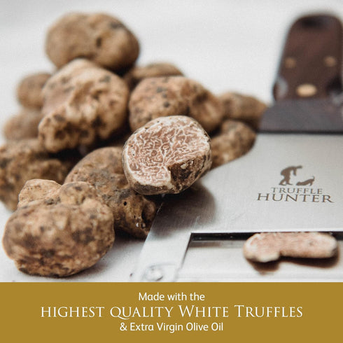 8.45 Oz TruffleHunter - White Truffle Oil - Extra Virgin Olive Oil for Cooking & Seasoning
