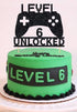 Level 6 Unlocked Cake Topper, Video Game Cake Topper, Game Controller Cake Topper for 6th Birthday Party