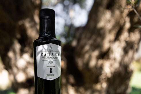 Oleificio Guccione 8.4 oz (250ml) Zahara Extra Virgin Olive Oil From Italy | Sicilian Pure EVOO | Premium Early Harvest