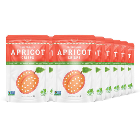 Nature's Turn Freeze-Dried Fruit Crisps Sour Apricot, 12 Bags (0.53oz Each) Healthy,
