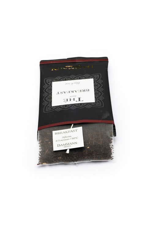 Breakfast Tea Bags, Premium Gourmet French Black Tea, 24 Count Satchets, Dammann Freres
