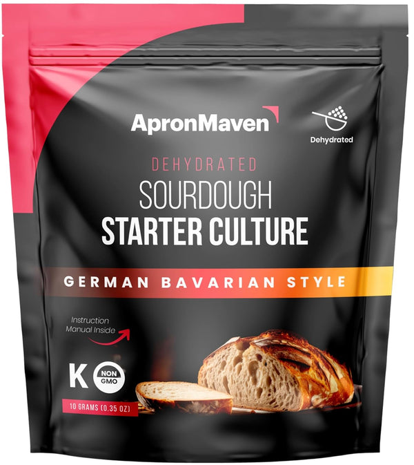 Apron Maven Premium German Bavarian Heirloom Sourdough Starter Culture, Lively Dry Starter