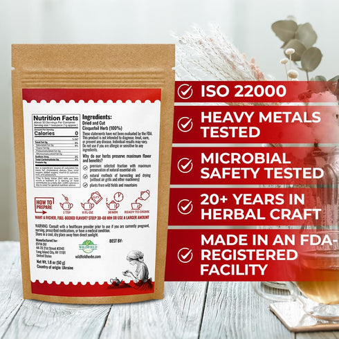 1.8 oz 50g Cinquefoil Herb Dried Five Finger Grass Herb Potentilla Palustris Tea (Comarum Palustre L.) - Sabelnik