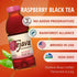 6 Pack 16.9 oz Tejava Raspberry Black Tea, PET, Unsweetened, Ready-to-Drink Premium Iced Tea