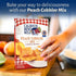 Calhoun Bend Mill Peach Cobbler Mix | 8 Oz (Pack of 1) - Easy to Make Classic Southern Dessert