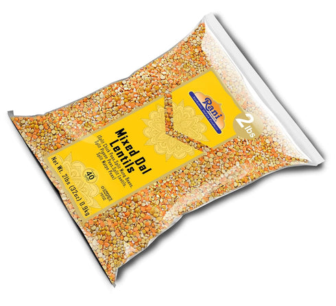 32oz (2lbs) 908g Rani Mixed Dal (Chana Dal, Moong Dal, Toor Dal, Masoor Dal, Urad Dal) ~ All Natural | Gluten Friendly