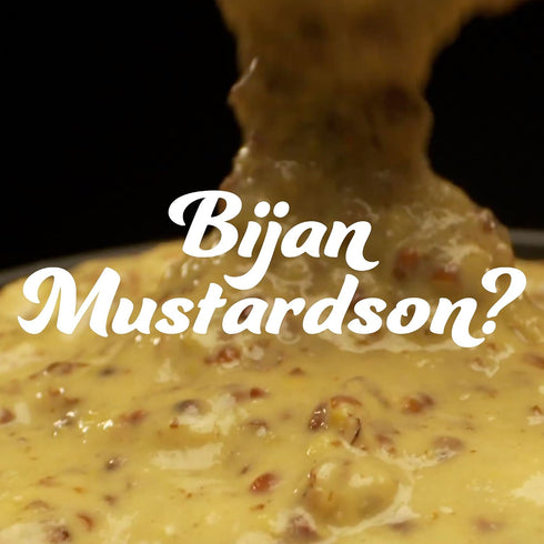 3-Pack 3 9oz Bijan Mustardson Gourmet Mustard Bundle Dijon, Yellow, and Honey Mustard Smooth, Tangy, Sweet Flavors