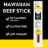 100% 1 (12 Pack) Good Fod Foods Hawaiian Meat Sticks Low FODMAP Snacks for a Healthy Gut, Beef Jerky Sticks