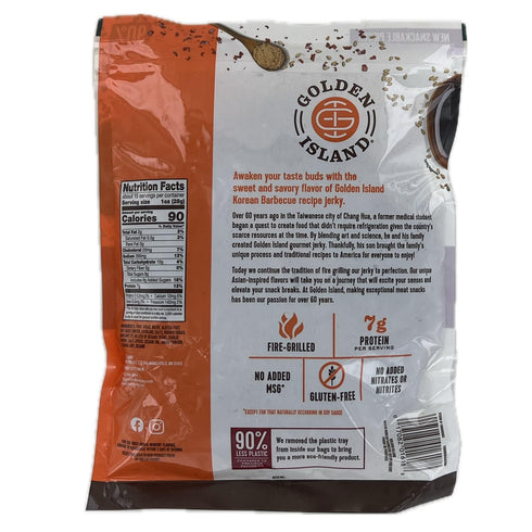 14.5 Golden Island Korean Barbecue Pork Jerky, Ounce