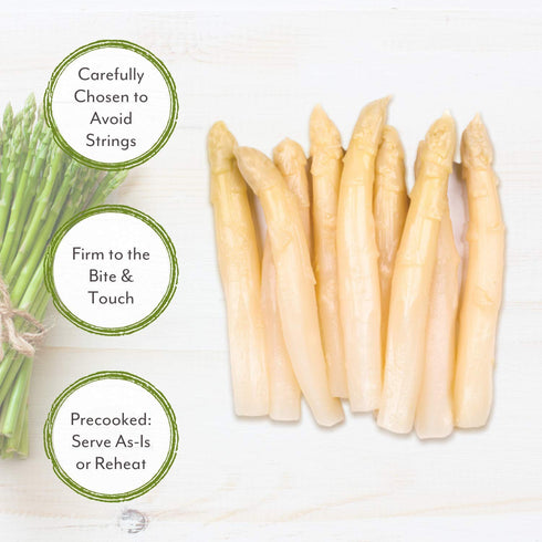 15 Pack 3 Roland Foods White Asparagus Spears, Specialty Imported Food, Ounce Can