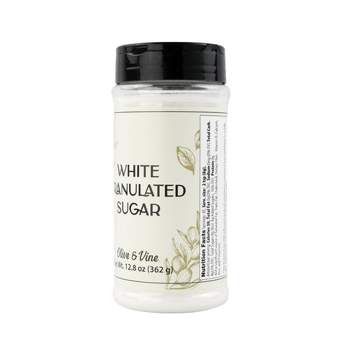 (12.8 Olive & Vine White Table Sugar, Sweet Flavor, For Baking & Beverages, Rich Tradition, Authentic Taste, For Global