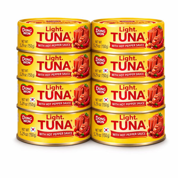 Generic Light Tuna with Hot Pepper Sauce, 5.29oz (150g) Cans, Korean Style Spicy