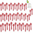 LJIF BCL Candy Cane Peppermint Spoons - Edible Spoons - Hot Chocolate and
