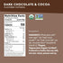 8 oz (Pack 2), Nature's Path Organic Regenerative Organic Certified Dark Chocolate & Cocoa Instant Oatmeal, of Non-GMO