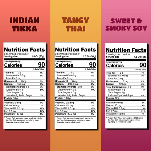 (Pack 3)- 28g Ready to Cook Tempeh-All Thins Tempeh of Clean Protein| High Fiber | More Protein & Fiber than Tofu