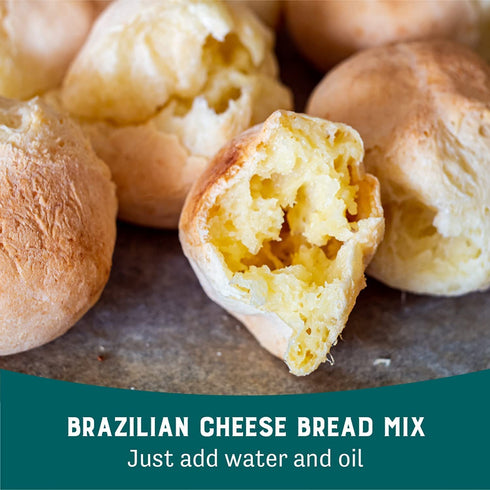 2.5 lb Judee's Brazilian Cheese Bread Mix - Non-GMO and Just Add Water- Great for preparing in advance and making fresh