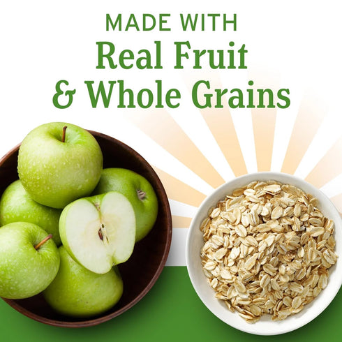 KD Chocolates 10 1.41 oz Nature's-Bakery Oatmeal Crumble Breakfast Snack Bars, Apple, Whole Grains & Real Fruit