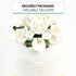 Global Sugar Art Calla Lily and Peace Rose Sugar Flower Bouquet, White Wedding Cake Topper by Chef Alan Tetreault