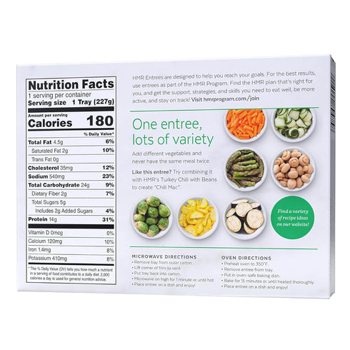 Pre-packaged 14g 8oz HMR Chicken Pasta Parmesan Entre | Lunch or Dinner to Support Weight Loss | Ready to Eat |