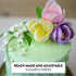 6 Count Global Sugar Art Tulip Sugar Cake Flowers, Yellow, Pink, Purple, by Chef Alan Tetreault