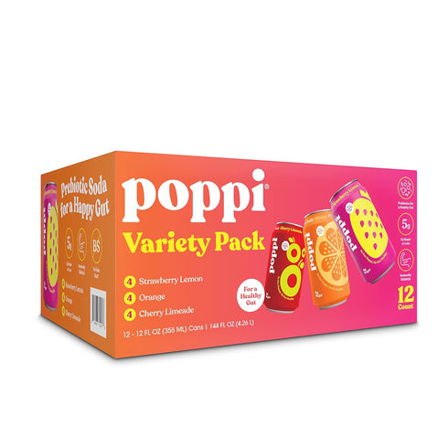 Pack, 12 oz, 12-count Poppi Variety