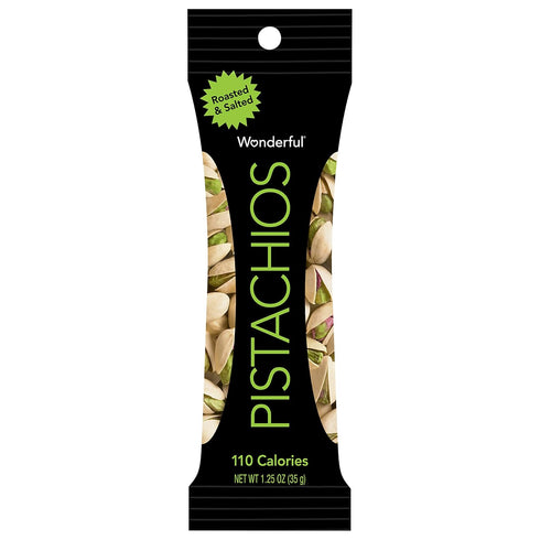 1.25 Wonderful Pistachios, Roasted and Salted, Ounce