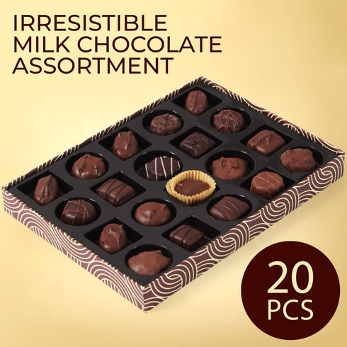 Cremelle 20 Chocolate Gift Box, Pieces Collection of Easter Chocolate Gift Basket, Perfect Chocolates Assortments
