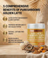 30 (30 125 Organic Turmeric Latte Golden Milk Servings - Organic Lion's Mane, Turkey Tail Mushroom Extracts, Cinnamon