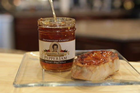 Grandma Jones' Originals PEPPER JAM 2 Pack (8 oz 8 Grandma Jones Originals Pepper Jelly jars - Comes in Flavors)