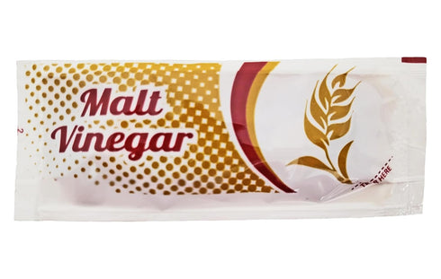 4 Packets 200 Count Malt Vinegar | Gram Portion Control | By Dasher's Spice & Beans |