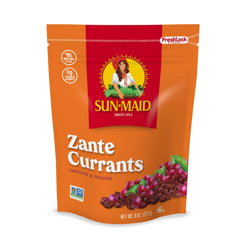 Sun-Maid California Zante Currants Snack | 8 Ounce Bags | Whole Natural Dried Fruit, No Artificial Flavors