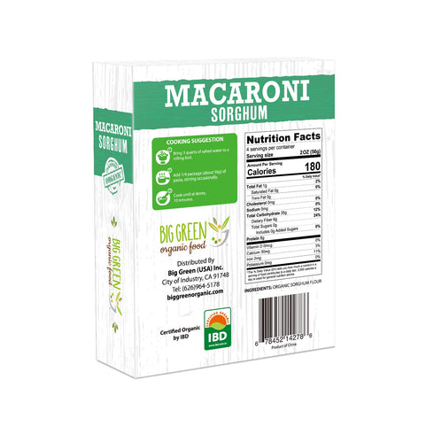 8.8oz, (6) Organic Sorghum Macaroni, New Concept Pasta