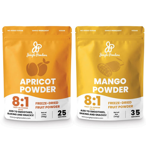 Jungle Powders Apricot & Mango Powder Bundle Powdered Freeze Dried Apricot Mango