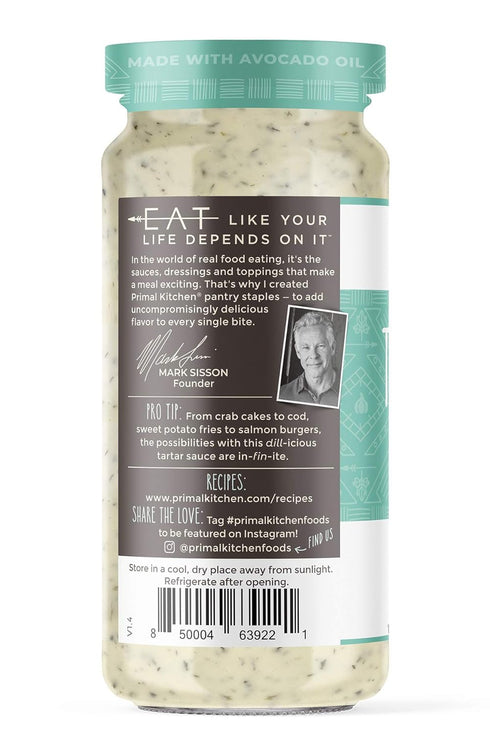 Primal Kitchen Tartar Sauce, 7.5 Oz
