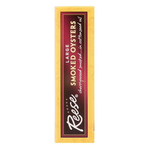3.7 oz Reese Large Smoked Oysters
