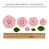5 Count Global Sugar Art Edible Exquisite Rose & Leaf Tray Sugar Cake Flowers, Pink Unwired, by Chef Alan Tetreault