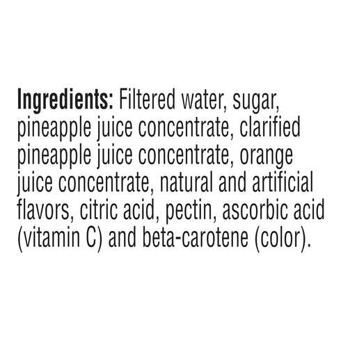 15.2 15.2 Oz (Pack 12) Tropicana Juice Drink, Bottles, Pineapple Orange