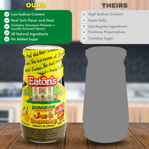 Eaton's Authentic Jamaican Jerk Seasoning - Spicy Caribbean Jerk Seasoning, BBQ Rub, Grilled Chicken Marinade