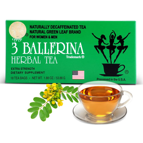 3 Ballerina Tea Dieters Drink, Extra Strength, 18-Count Tea Bags