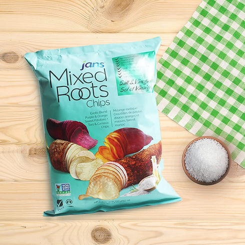 Mixed Roots Chips - All Natural Vegetable Chips, Salt & Vinegar, 2.8 oz