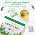 100 (Pack 1), 6.3 Soeos Organic Green Tea, Tea Bags of Caffeinated, Low Caffeine, Fresh and Healthy Green Tea, Ounce
