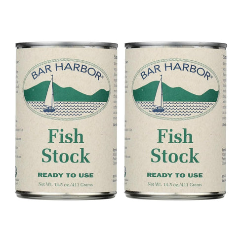 Bar Harbor Fish Stock, 14.5 oz (411g) Ready-to-Use Haddock Stock, Chef-Favorite for Risotto, Rice