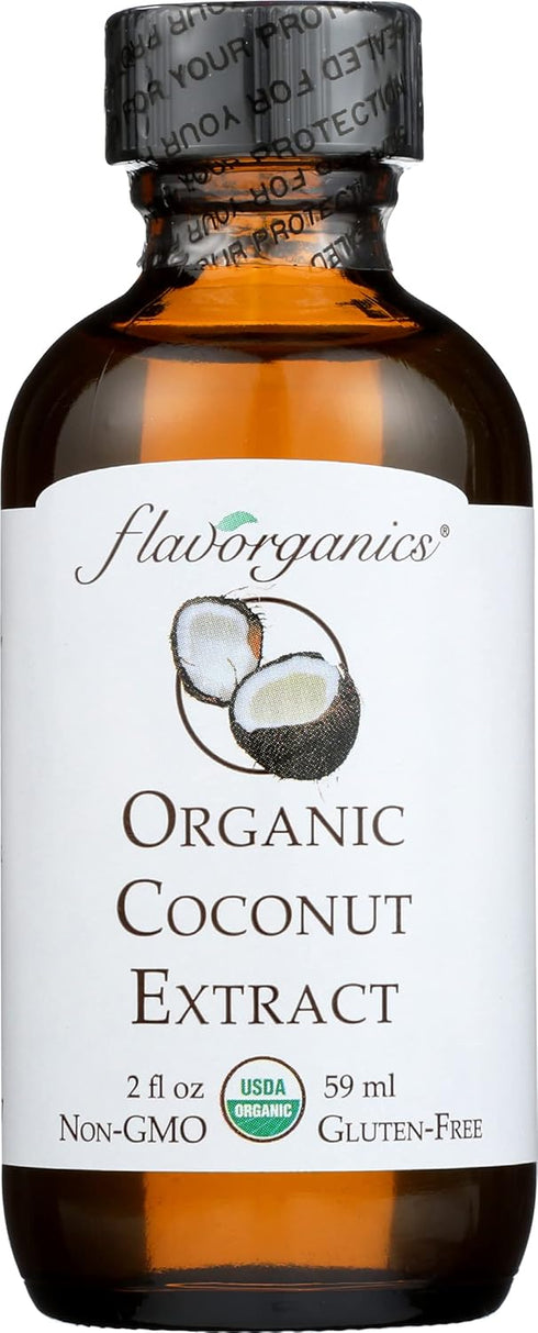Flavorganics Organic Coconut Extract, Gluten Free, Non GMO, 2 Fluid Ounce (Pack Of