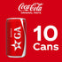 Pack 7.5 oz, 10 Pack Coca-Cola Soda Soft Drink Fridge Mini Cans, fl