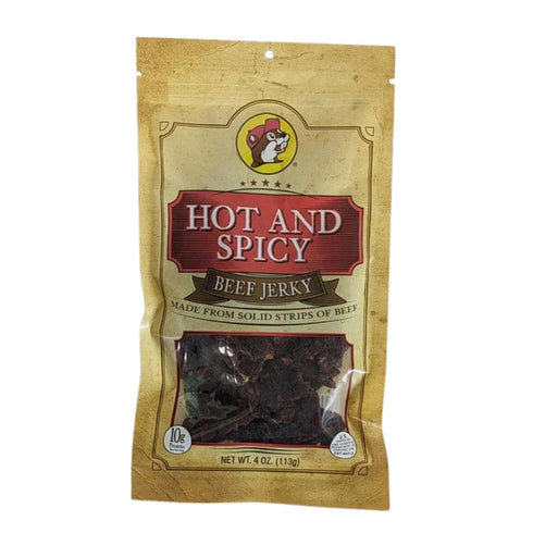 Buc-ee's Texas Hill Country Brand Hot and Spicy Beef Jerky in Resealable Bag,