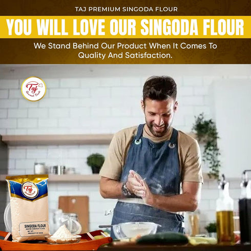 TAJ Gourmet Foods 4-Pounds TAJ Premium Singoda Flour, Water Chestnut Flour