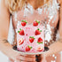 45PCS Edible Strawberry Cupcake Toppers Wafer Paper Starwberry Cake Decoration Sweet Berry Strawberry Happy Birthday